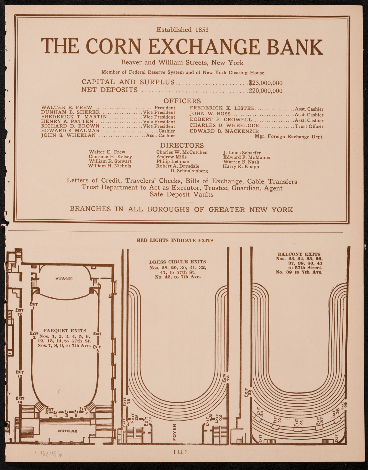 New York Philharmonic, January 15, 1925, program page 11