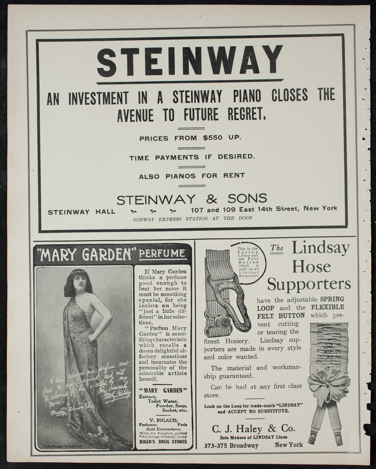 Maurice Renaud, Baritone, February 7, 1911, program page 4