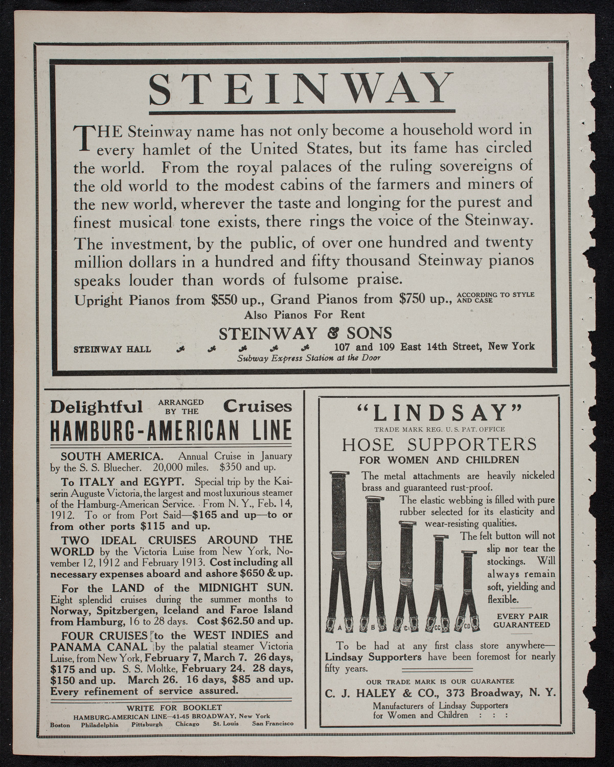 Burton Holmes Travelogue: Rio de Janeiro, February 11, 1912, program page 4