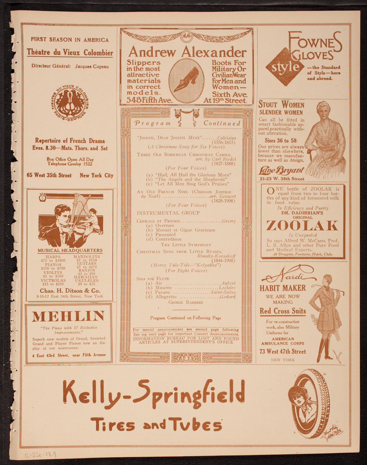 Choral Art Club of Brooklyn, December 22, 1917, program page 7