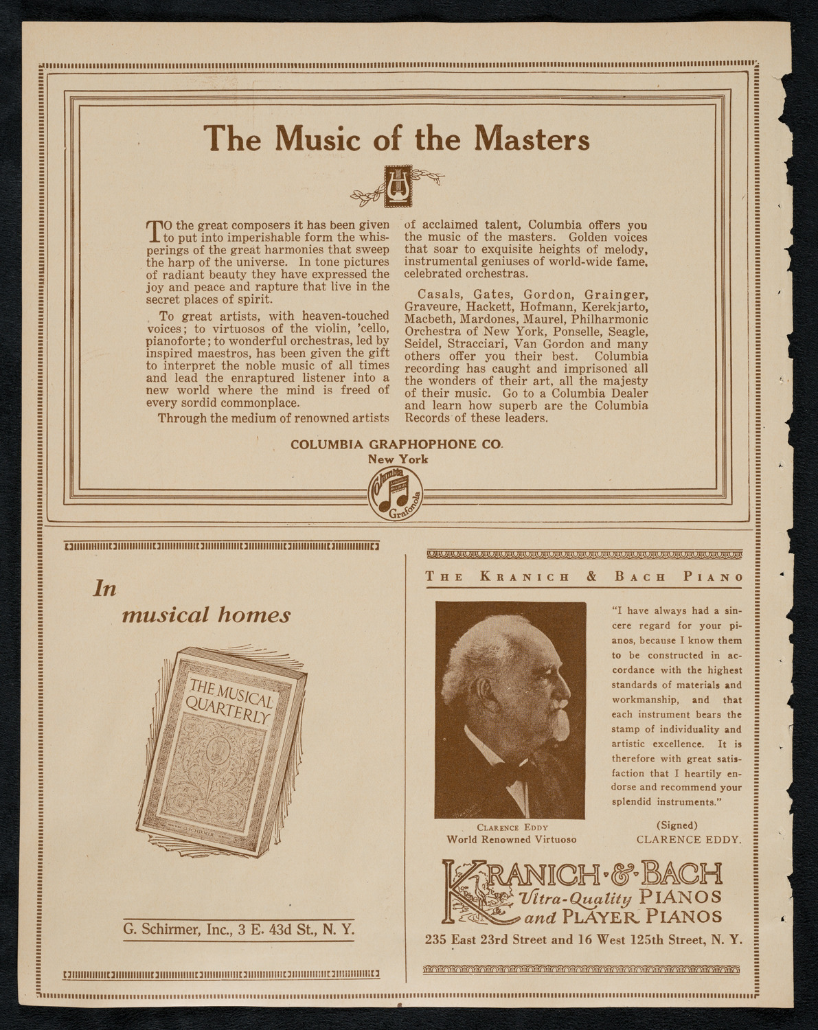 New York Philharmonic, March 8, 1923, program page 6