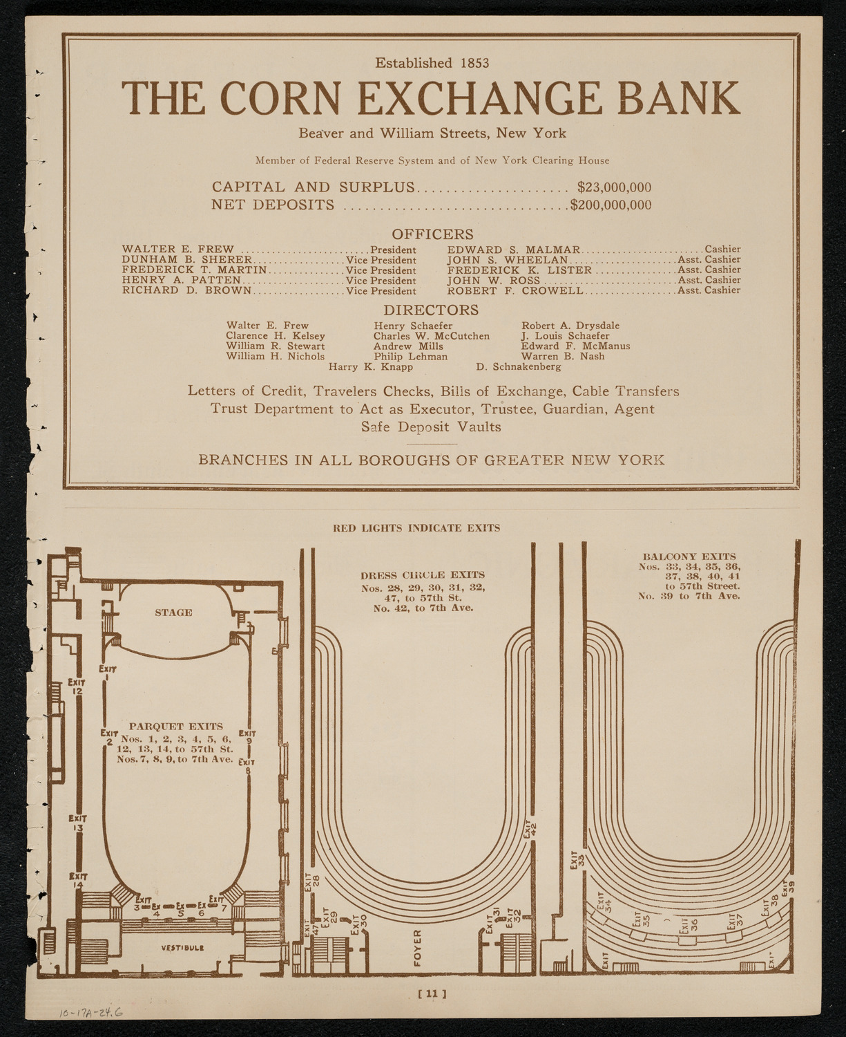 New York Philharmonic, October 17, 1924, program page 11