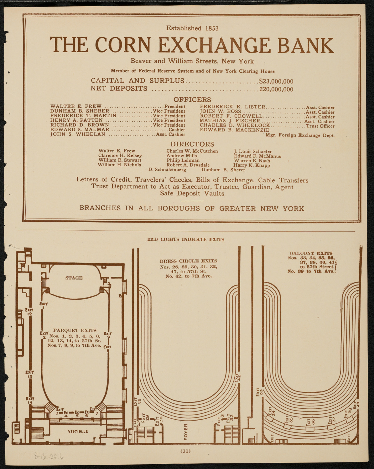 New York Symphony Orchestra, March 13, 1925, program page 11