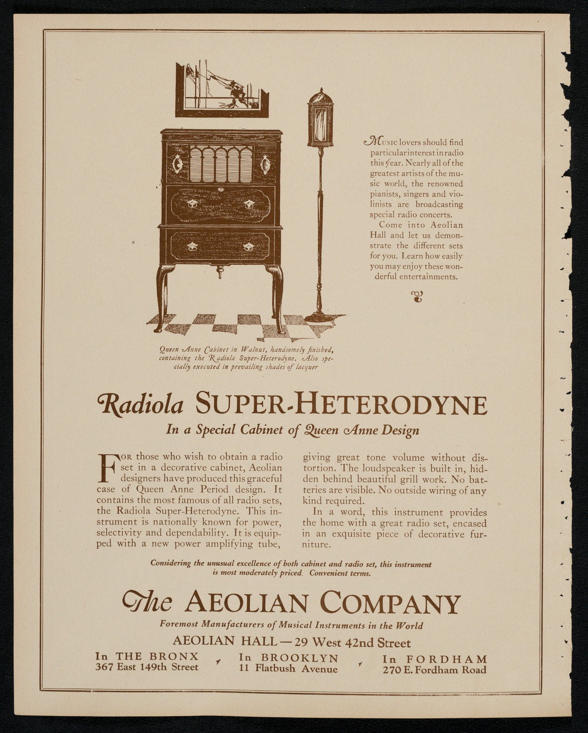 New York Symphony Orchestra, October 30, 1925, program page 2