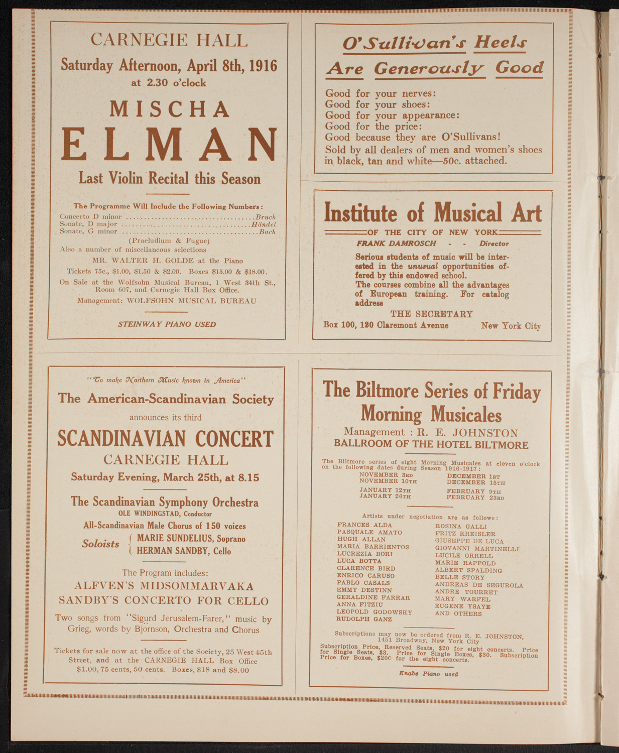 Newman Traveltalks: Peru, March 19, 1916, program page 2
