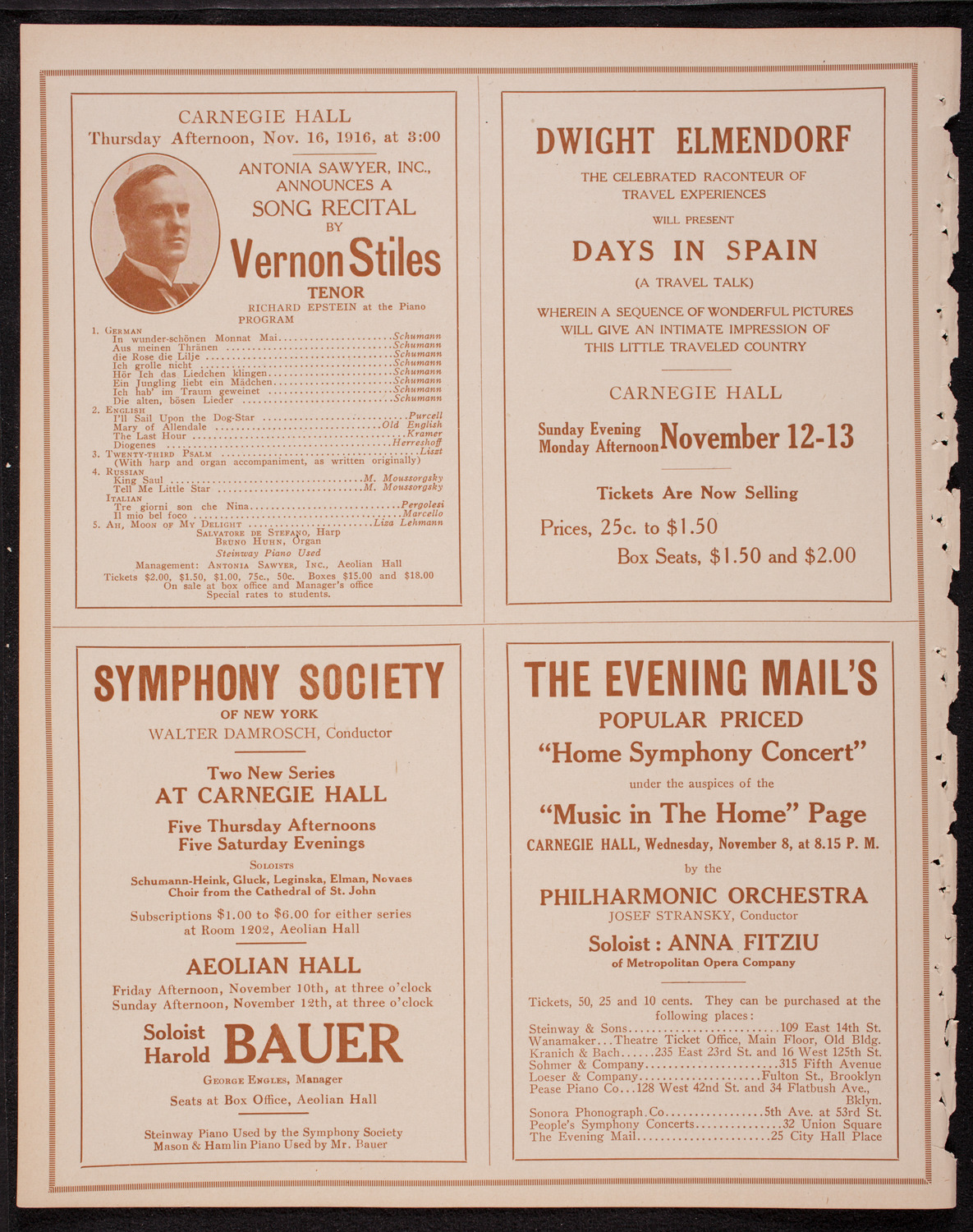 Gustavus Adolphus Festival and Concert, November 6, 1916, program page 8