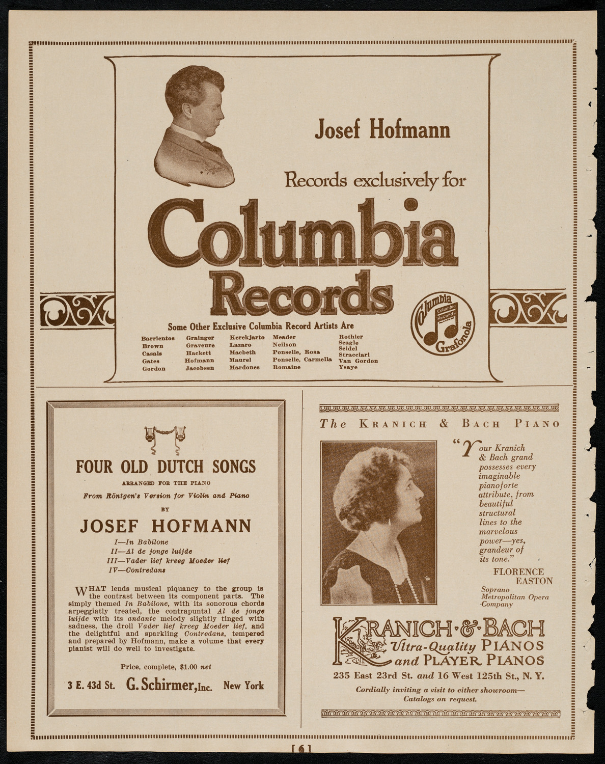 New York Symphony Orchestra, March 3, 1922, program page 6