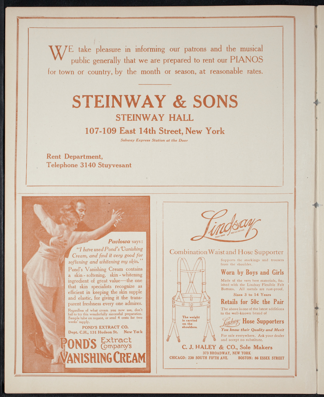 Benefit: St. Andrew's One-Cent Coffee Stands, April 22, 1915, program page 4