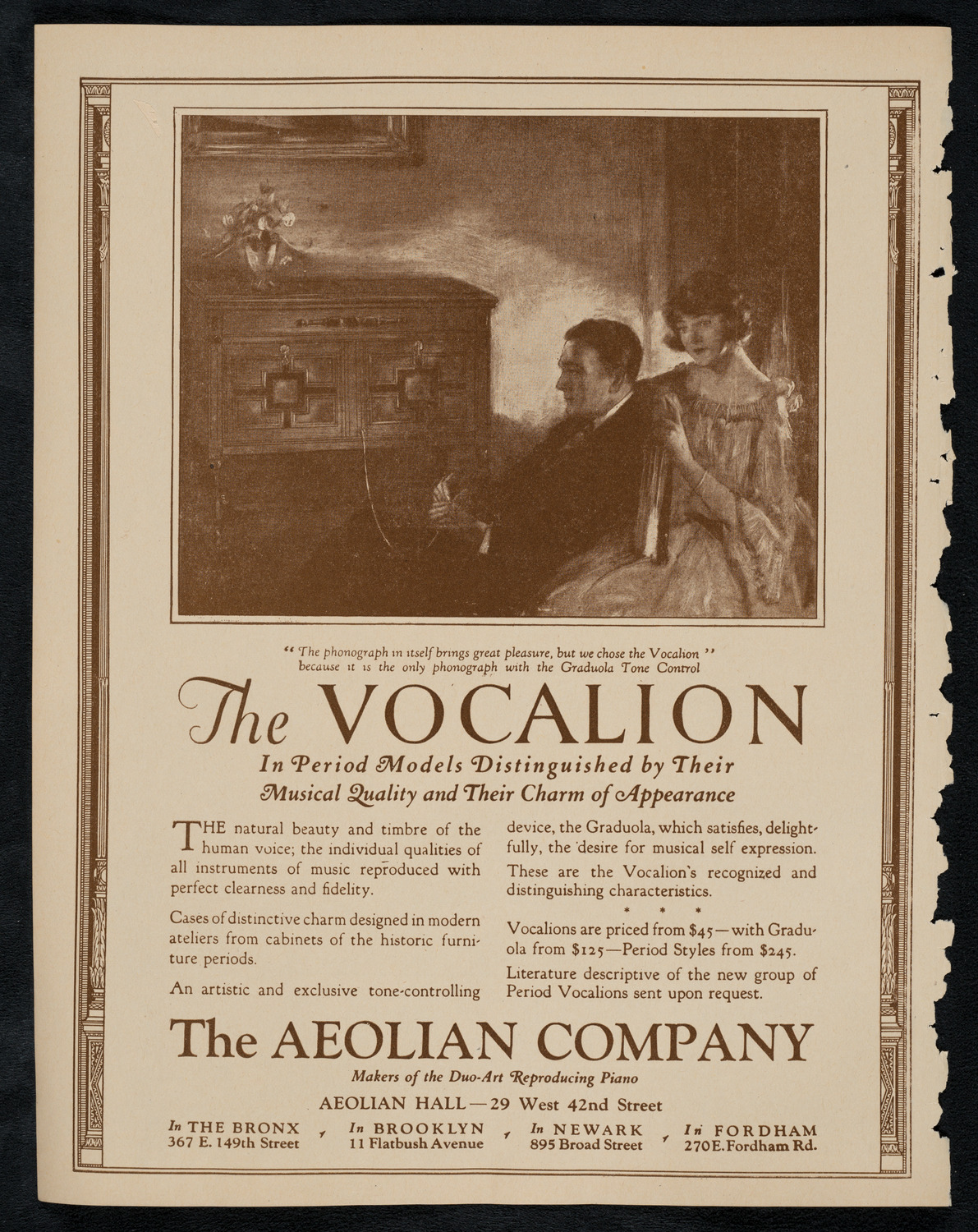 Alberto Terrasi, Baritone, March 18, 1923, program page 2