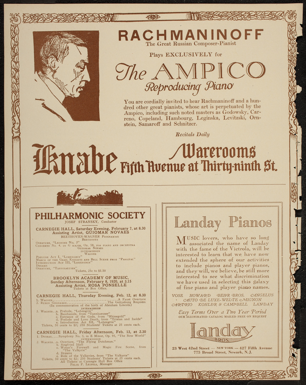 Boston Symphony Orchestra, February 7, 1920, program page 12