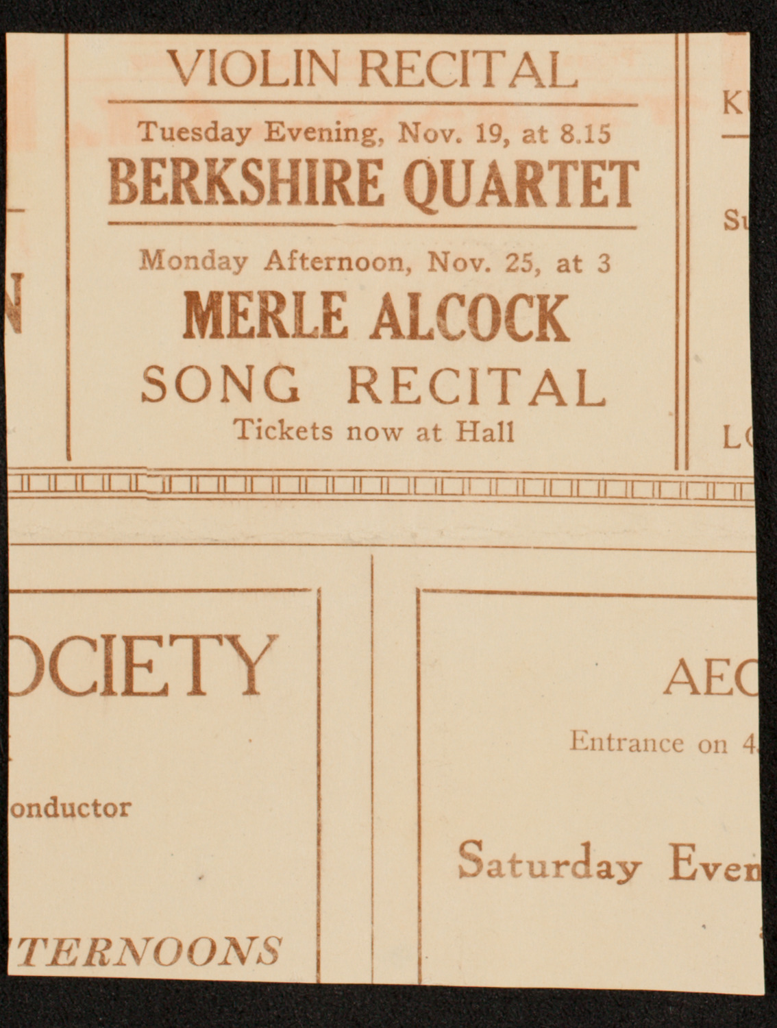 Harold Bauer, Piano, October 19, 1918, program page 4