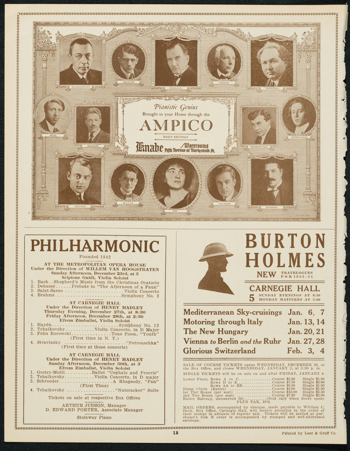 Harvard Glee Club, December 22, 1923, program page 12