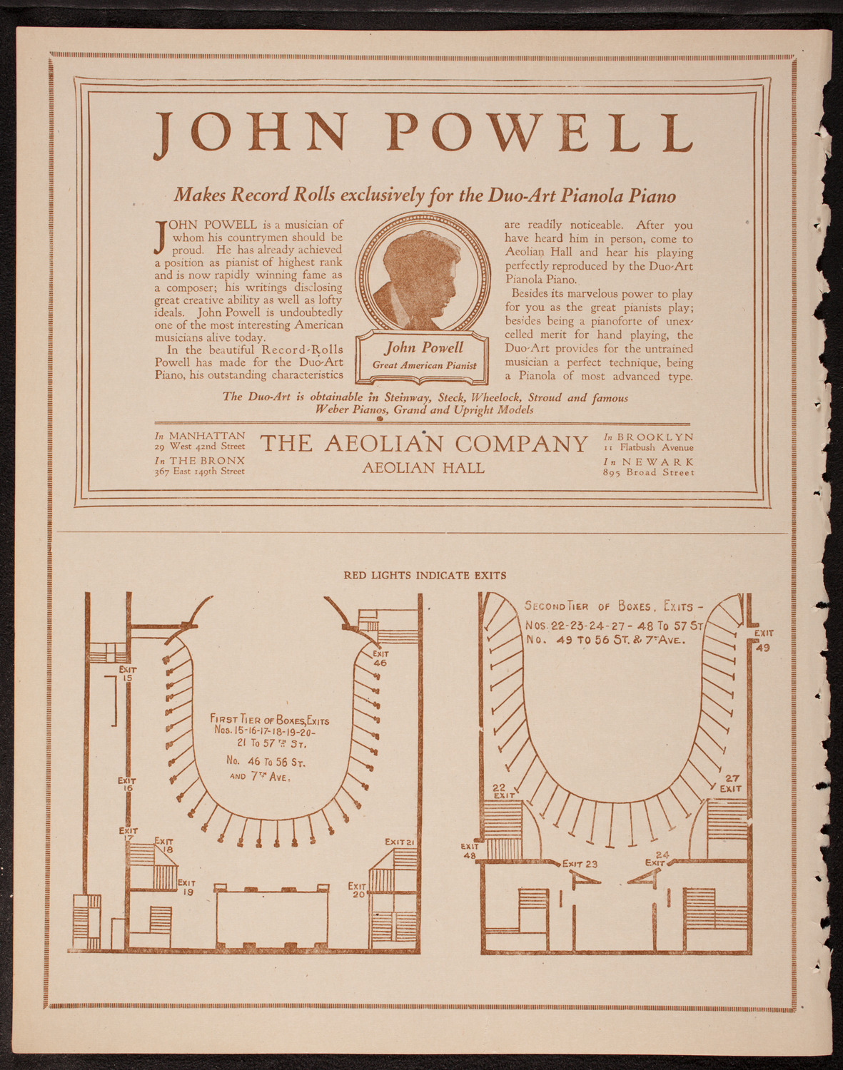 Evening Mail Save-A-Home Fund Concert: New York Philharmonic, November 19, 1919, program page 10