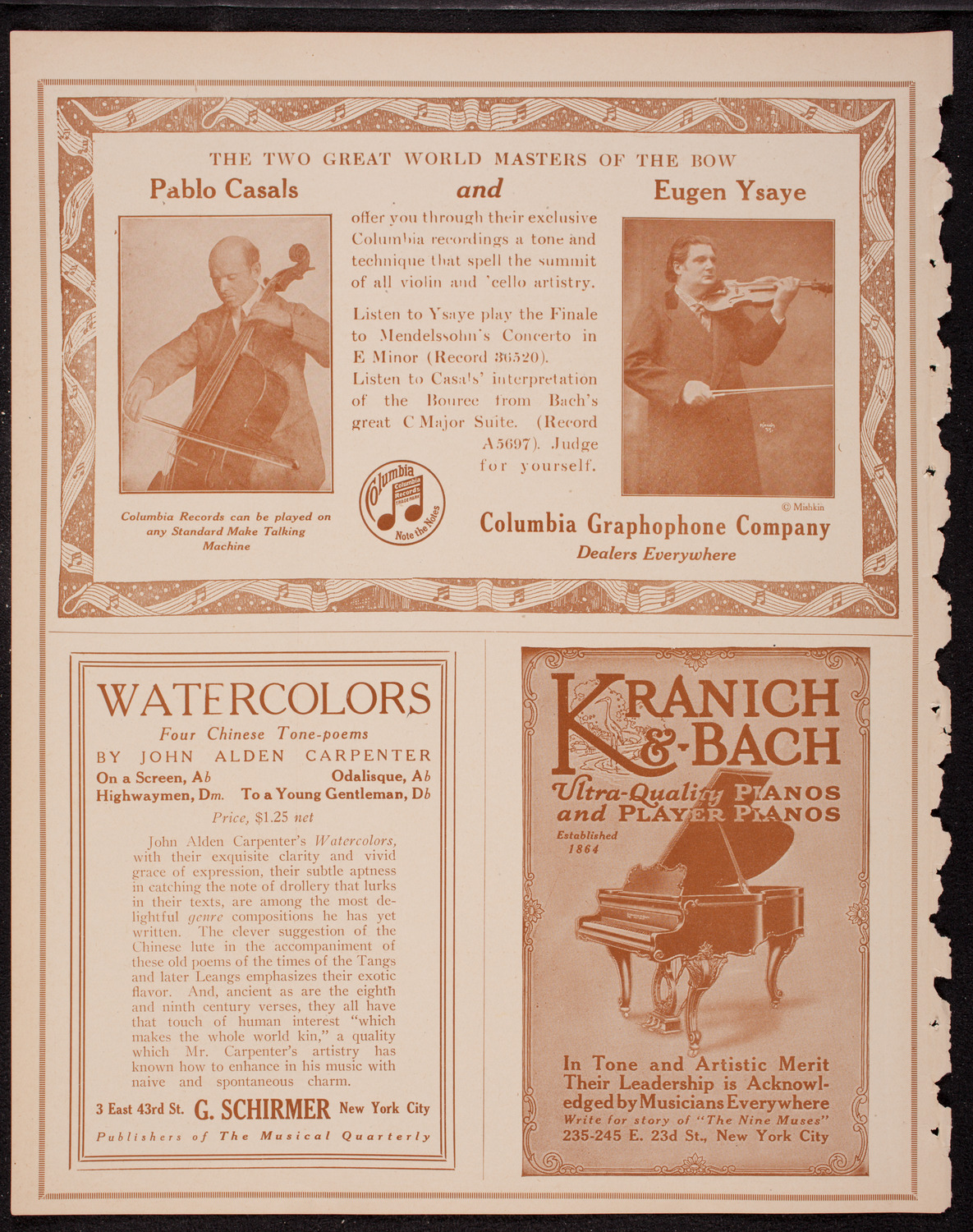 Lecture by Frederick Palmer, November 24, 1916, program page 6