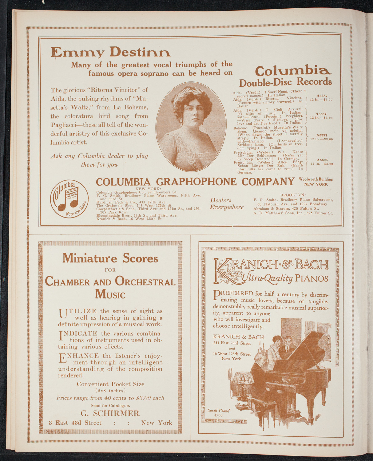New York Philharmonic, November 19, 1915, program page 6