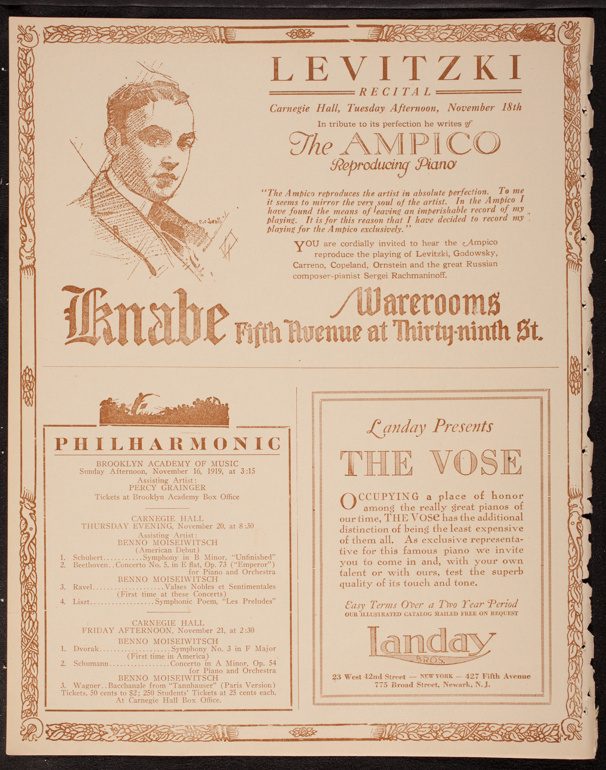 Helene Kanders, Soprano, November 15, 1919, program page 12