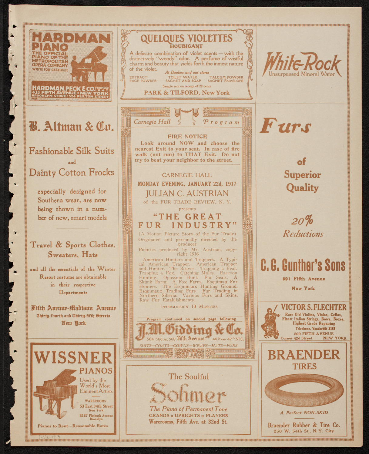 Film: The Great Fur Industry, January 22, 1917, program page 5