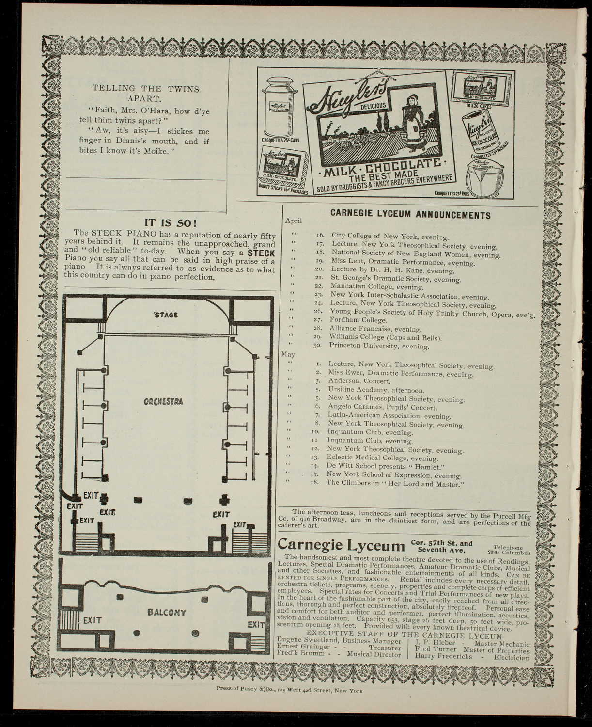 Concert by Little Annie Merritt, April 15, 1904, program page 4