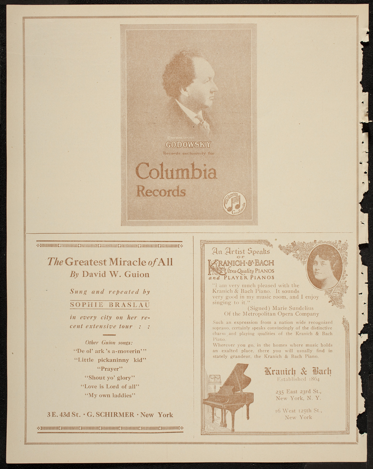 Maria Winetzkaja, Mezzo-Soprano, March 2, 1920, program page 6