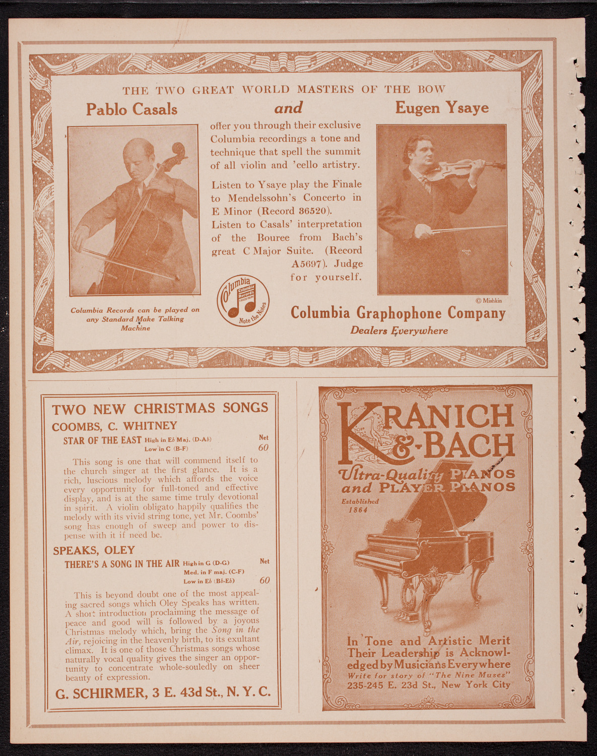 Home Symphony Concert: New York Philharmonic, November 29, 1916, program page 6