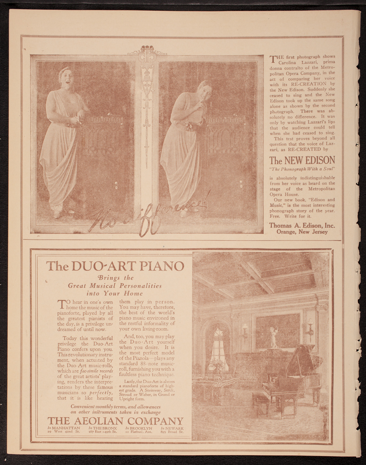 George Baklanoff, Baritone, November 8, 1919, program page 2