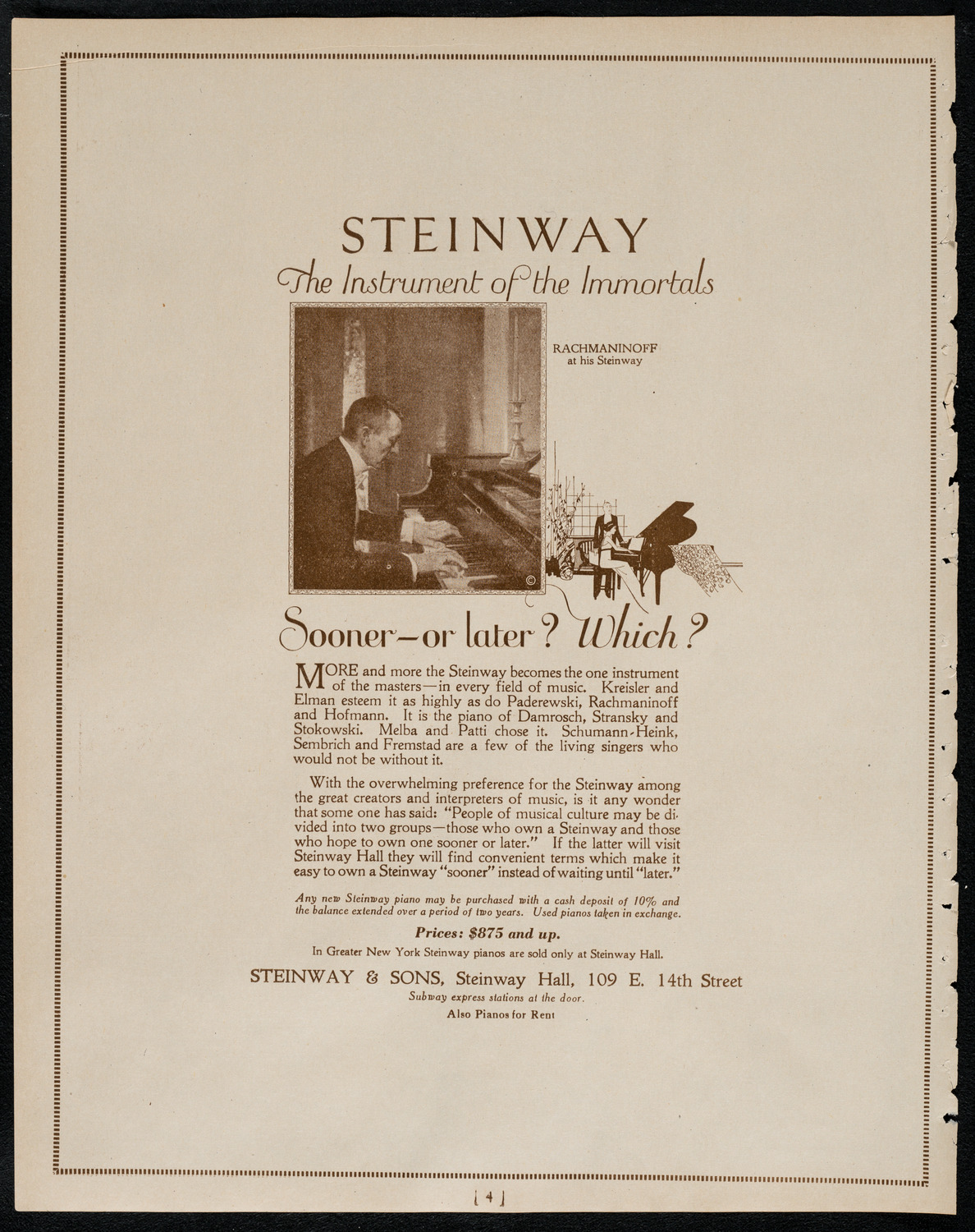 Sir Arthur Conan Doyle, April 18, 1922, program page 4