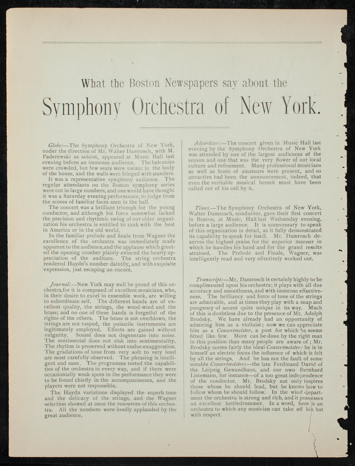 Grand Concert, December 22, 1891, program page 2