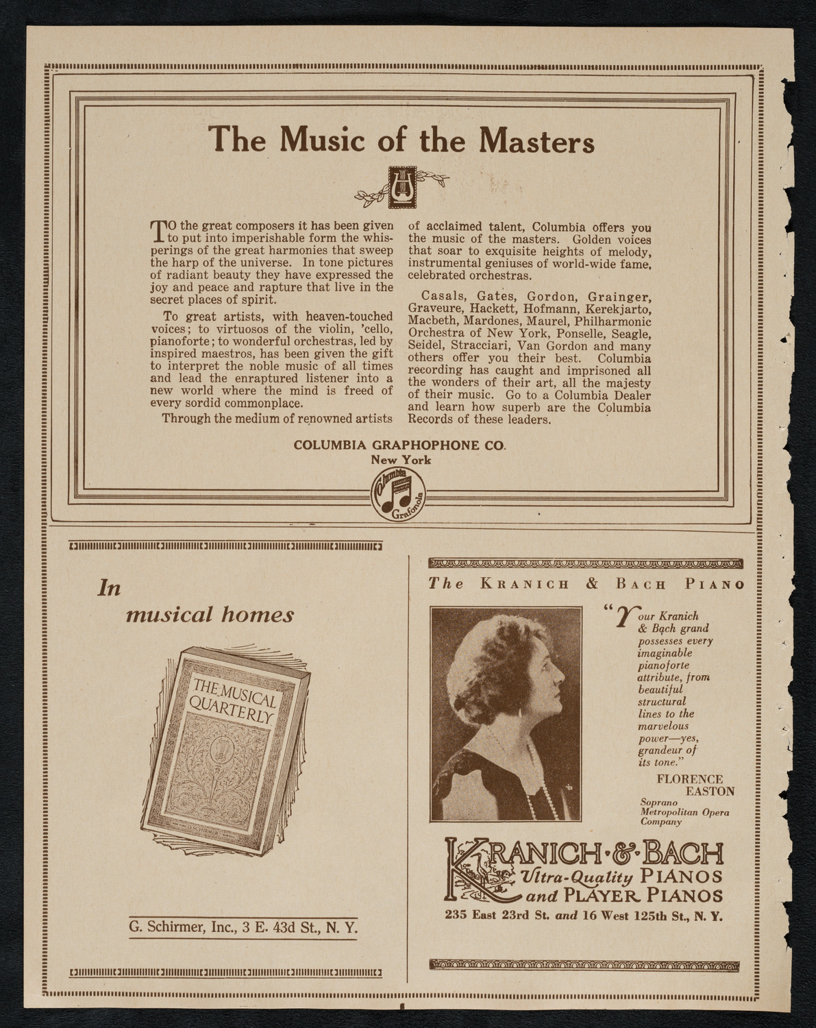 Philadelphia Orchestra, March 13, 1923, program page 6