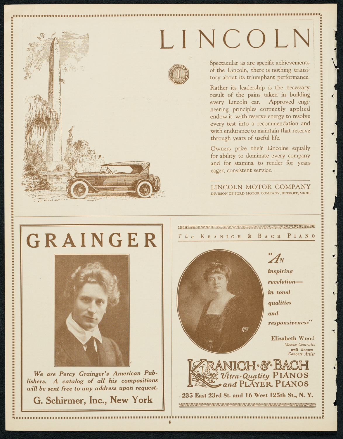 Symphony Concert for Young People, December 8, 1923, program page 6