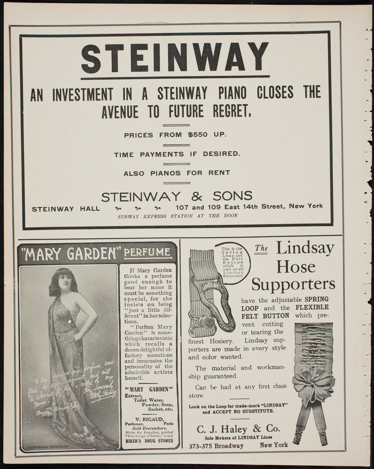 Isadora Duncan, Dancer, with the New York Symphony Orchestra, March 31, 1911, program page 4