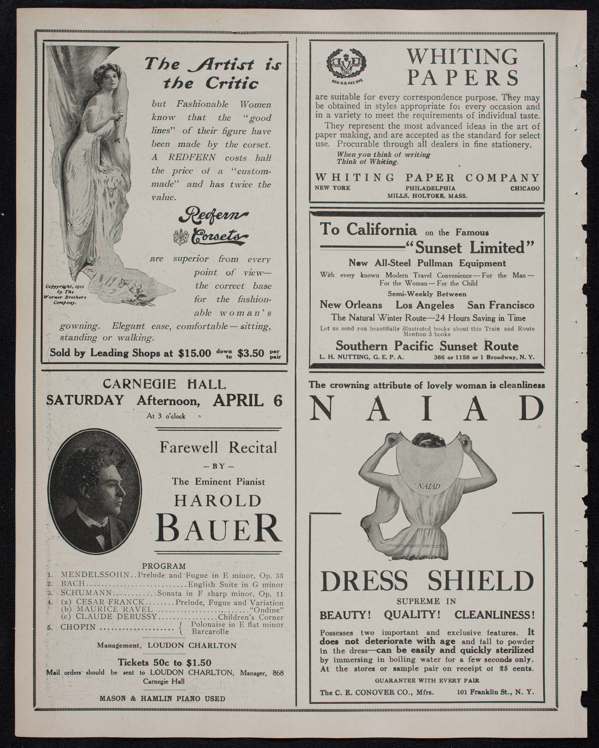 Royal Athenian String Orchestra, March 28, 1912, program page 2