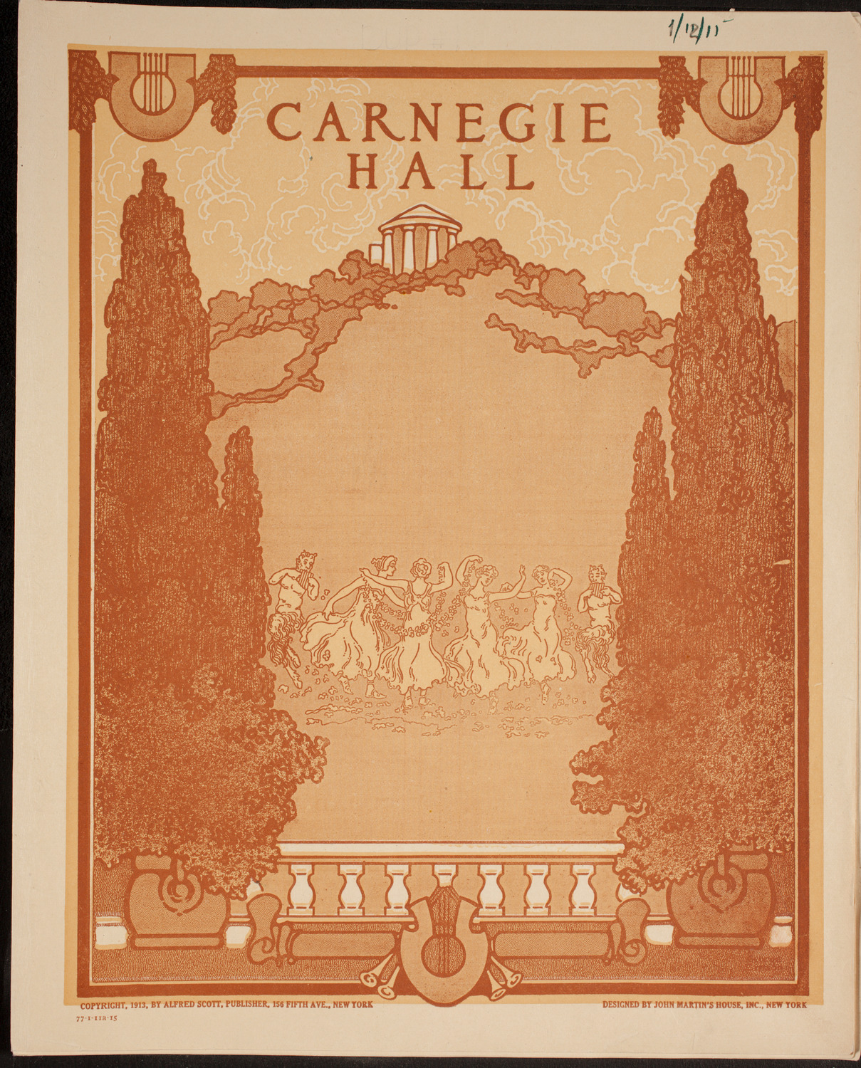 Marcella Sembrich, Soprano, January 12, 1915, program page 1