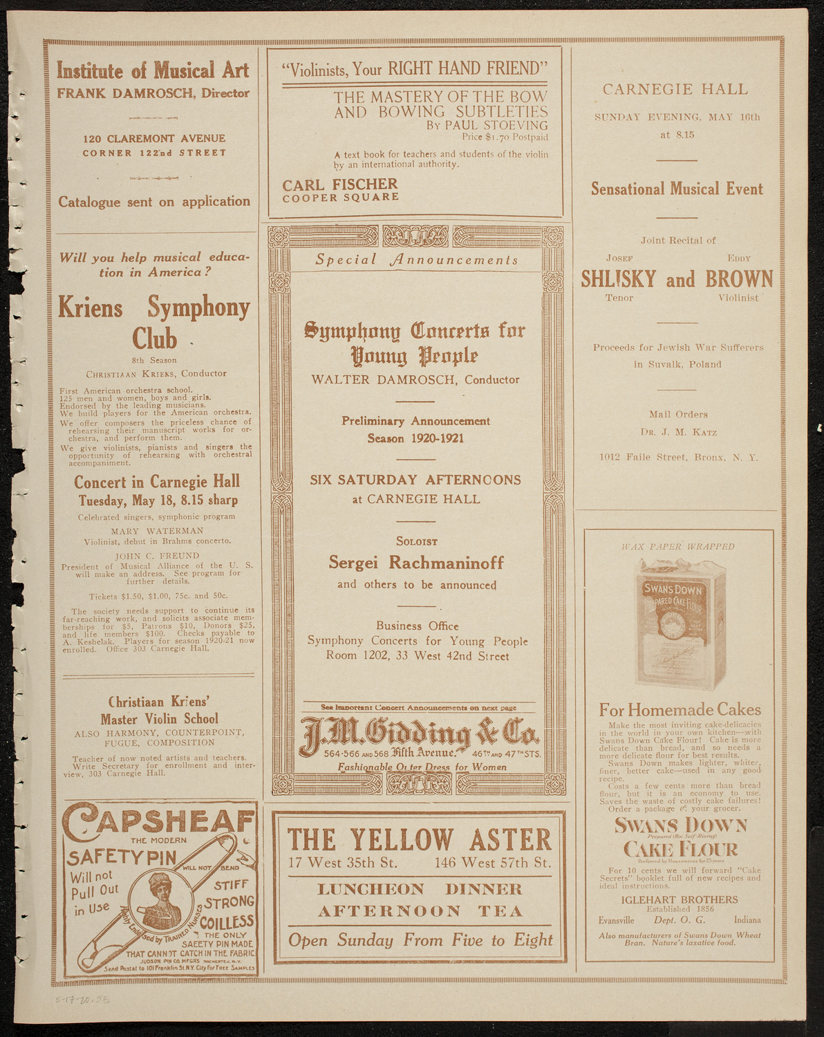 Pupils of Christine Dobbins, May 17, 1920, program page 9