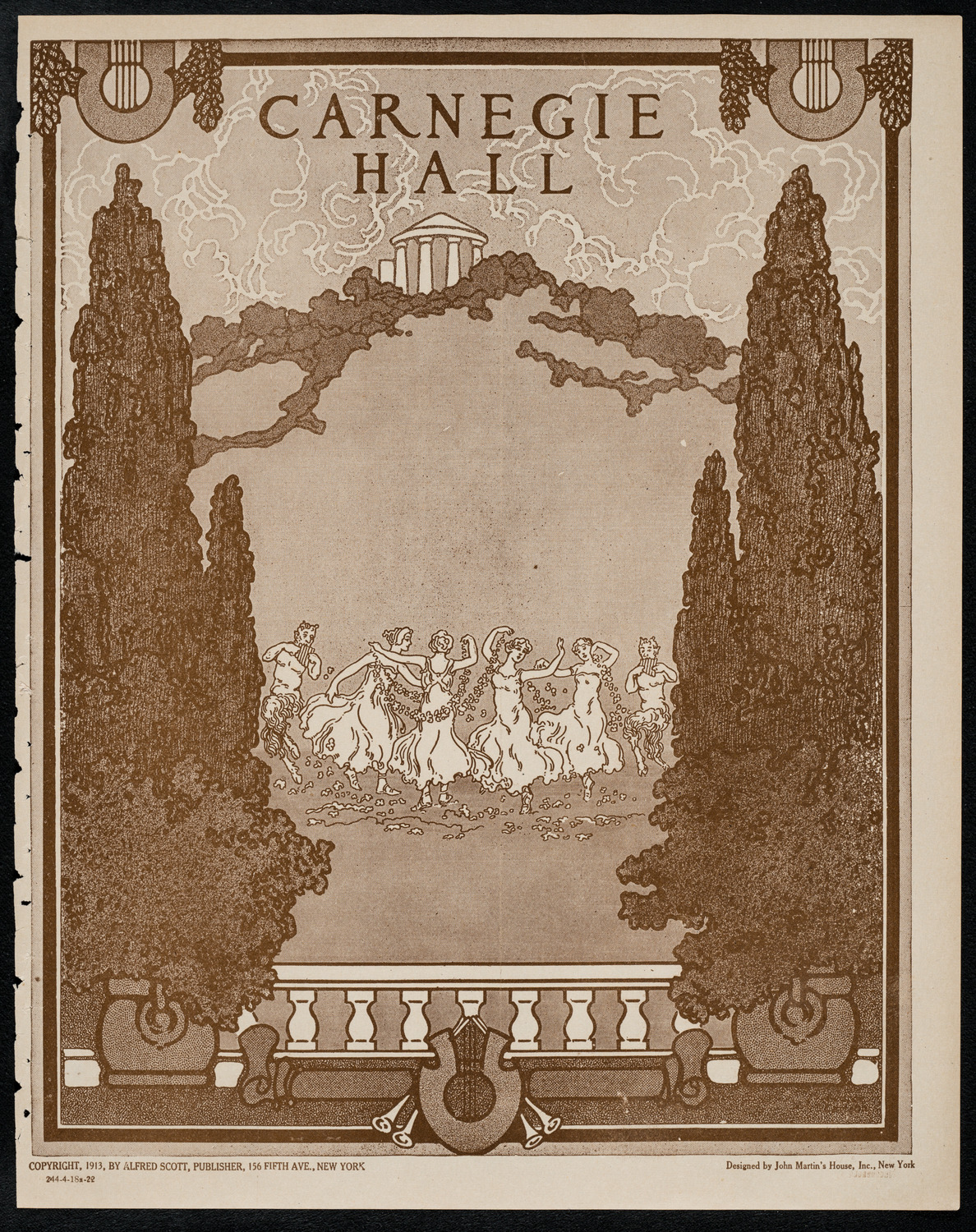 Sir Arthur Conan Doyle, April 18, 1922, program page 1