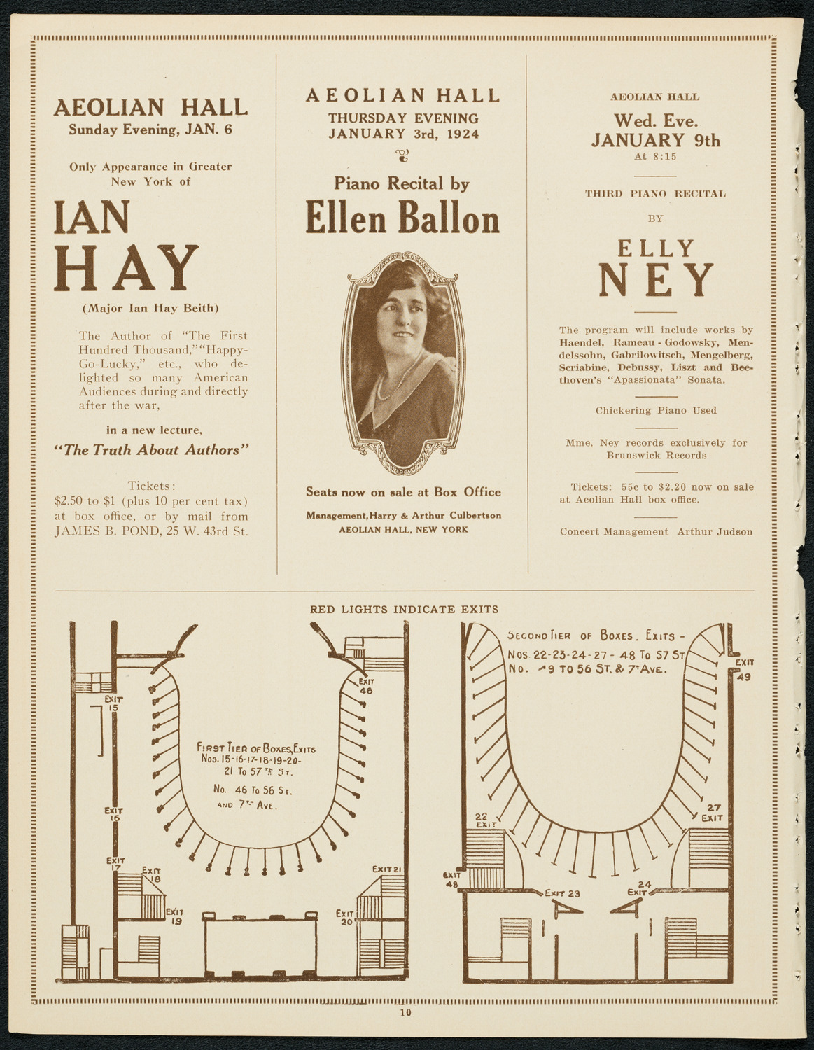 New York Philharmonic Students' Concert, December 31, 1923, program page 10