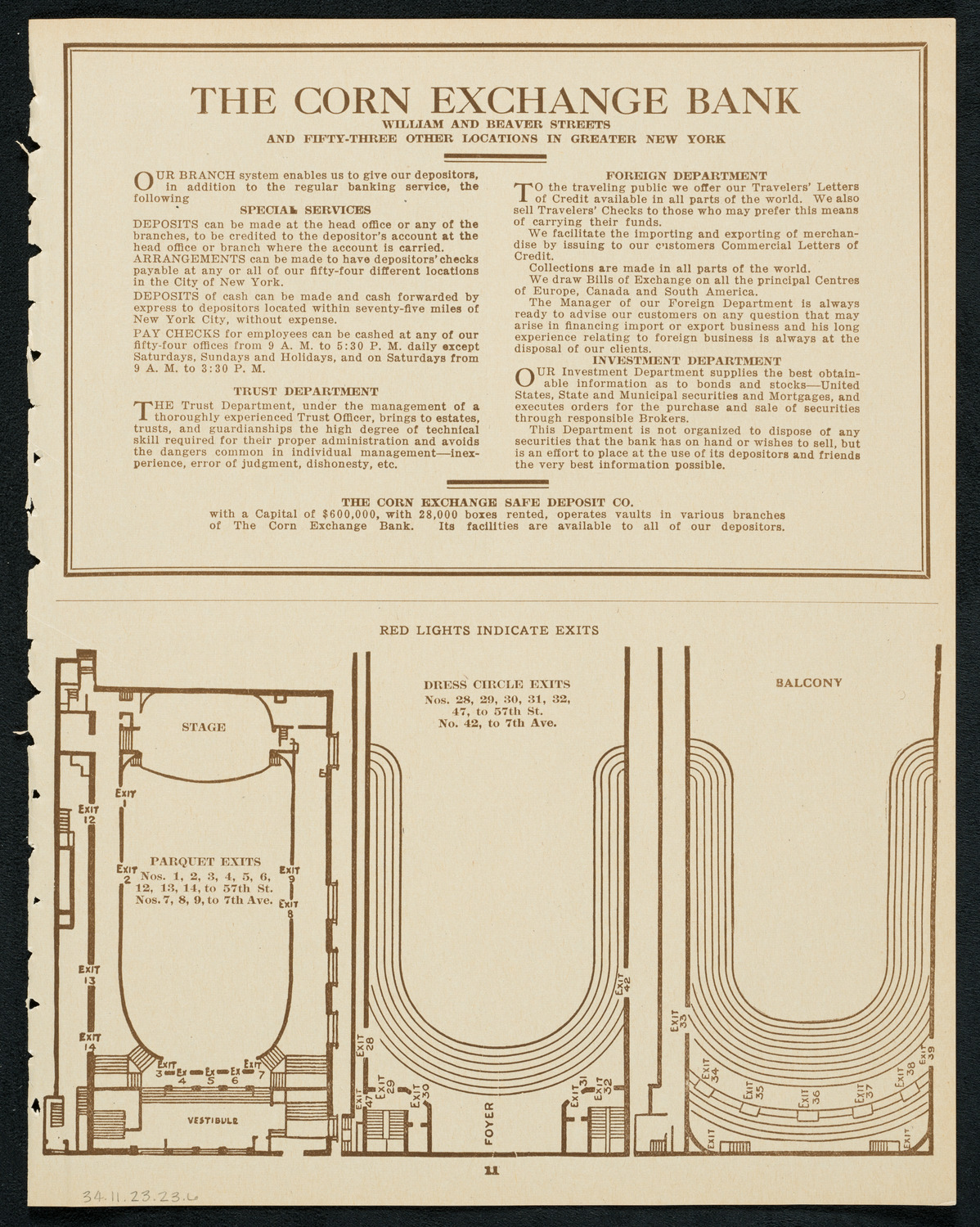 New York Symphony Orchestra, November 2, 1923, program page 11