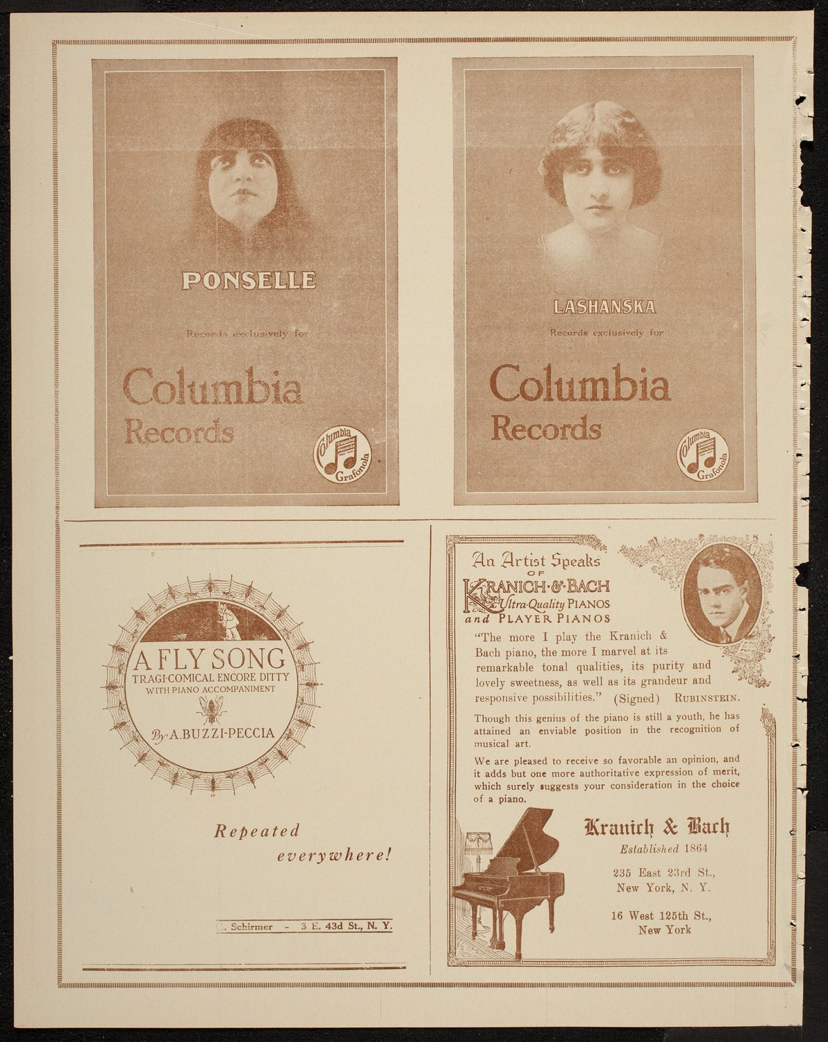 John Corigliano, Violin, April 20, 1920, program page 6