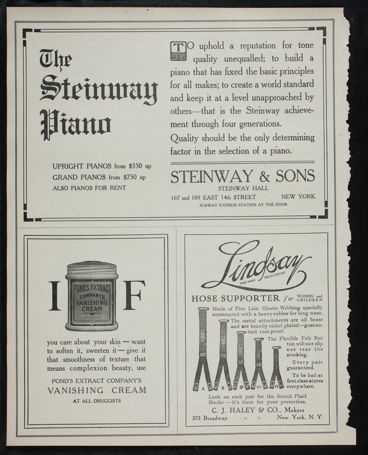 Boston Symphony Orchestra, December 7, 1912, program page 4