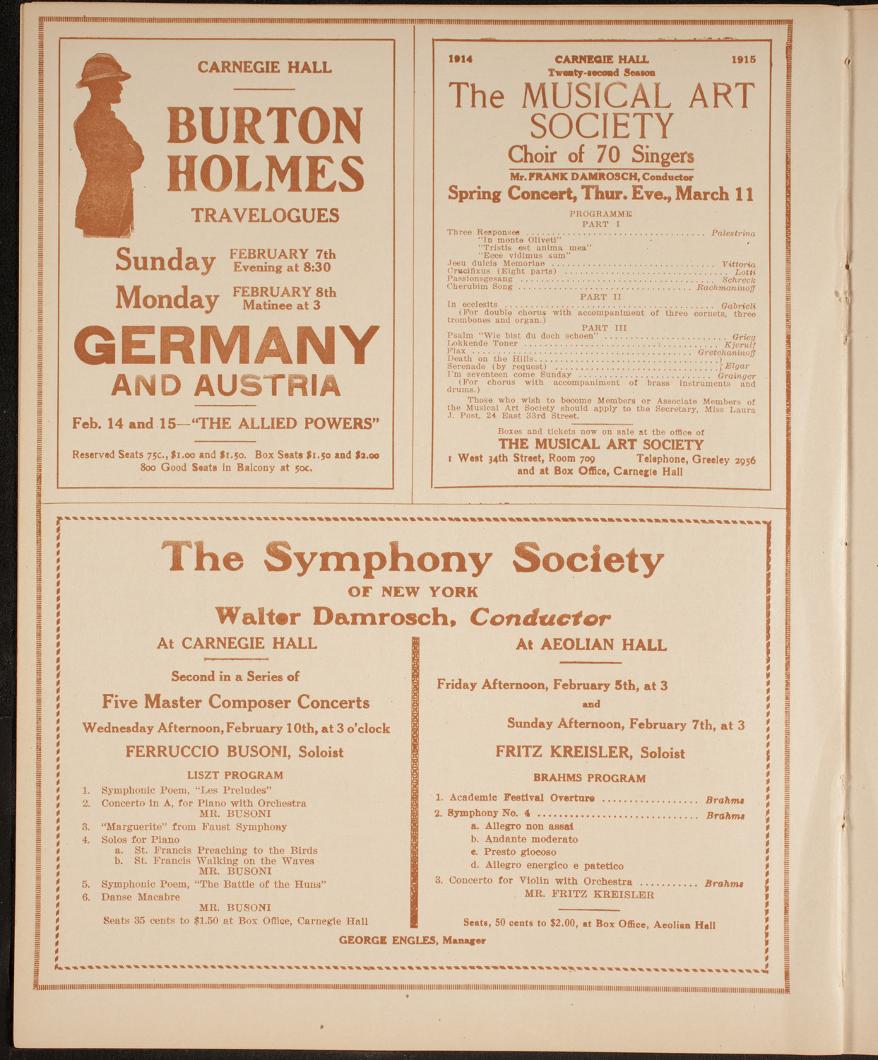 Katharine Goodson, Piano, February 4, 1915, program page 8