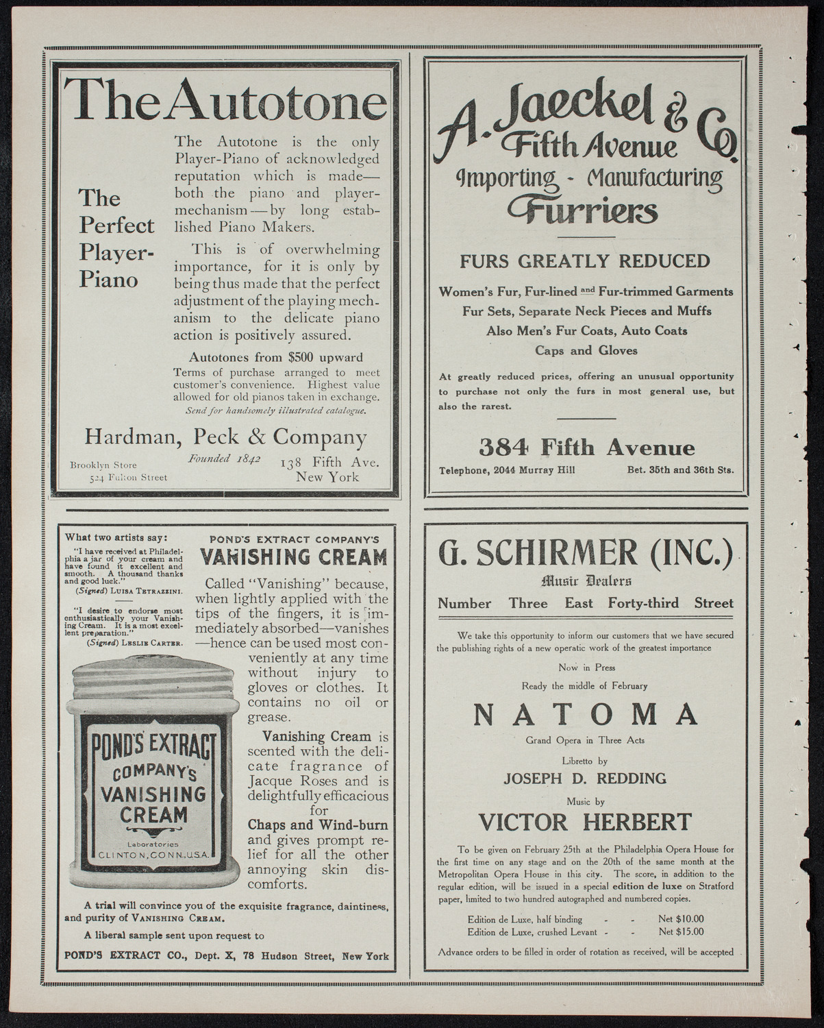 Burton Holmes Travelogue: Two Ways Around the World, February 12, 1911, program page 8