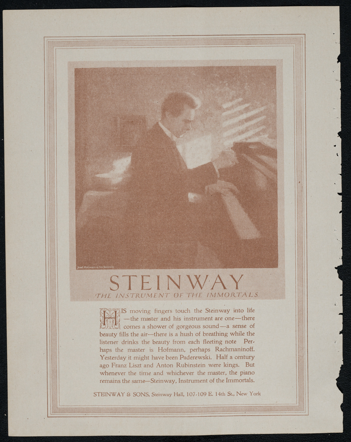 National Symphony Orchestra, February 2, 1921, program page 4