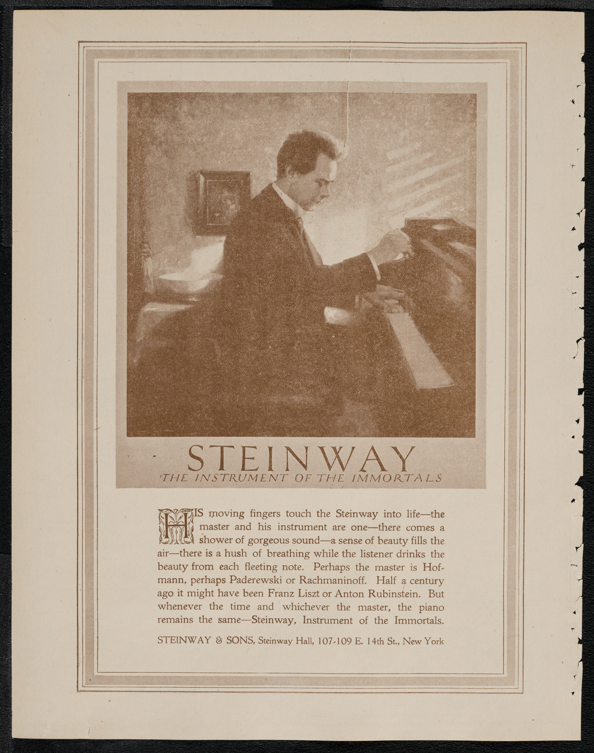 Boston Symphony Orchestra, March 19, 1921, program page 4