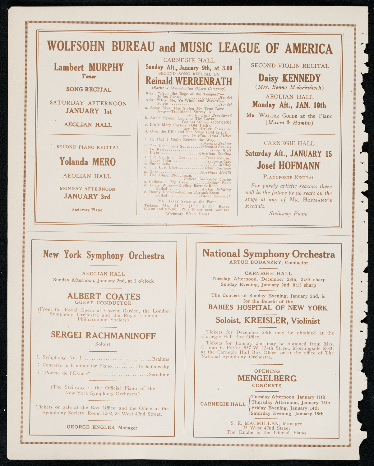 Mecca Temple of New York: Ancient Arabic Order of the Nobles of the Mystic Shrine, December 29, 1920, program page 8