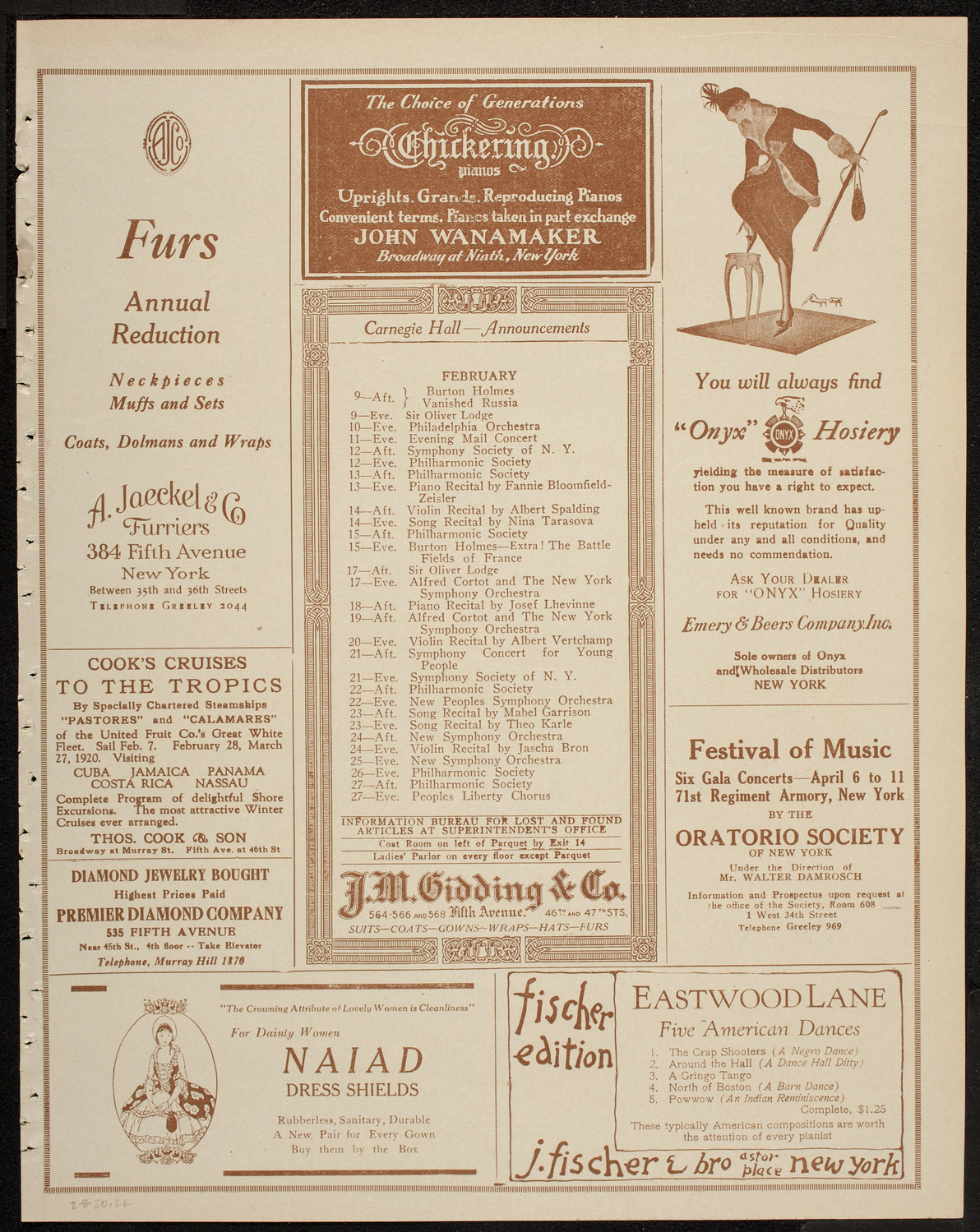 Burton Holmes Travelogue: Vanished Russia, February 8, 1920, program page 3