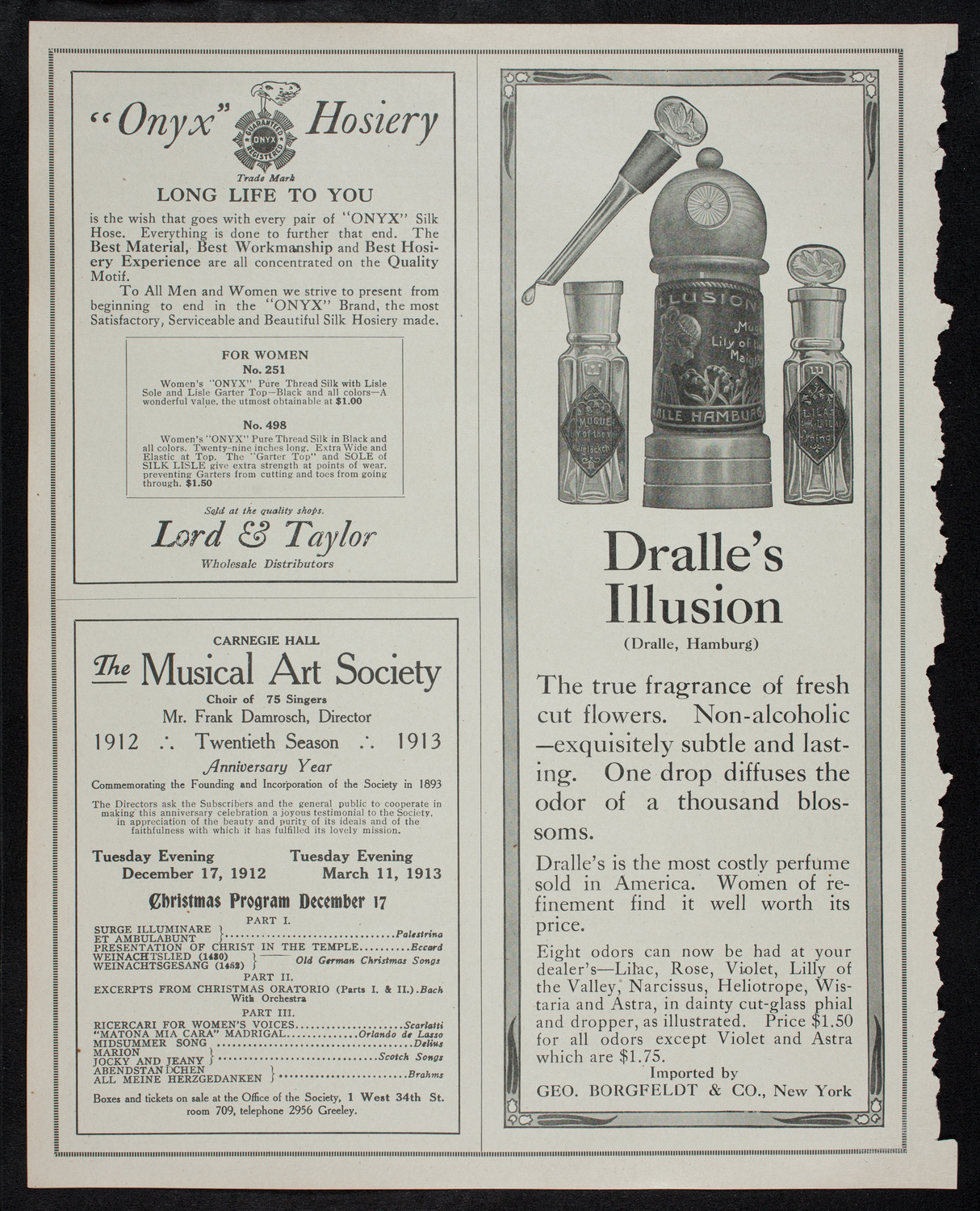 Eugène Ysaÿe, Violin, December 5, 1912, program page 8