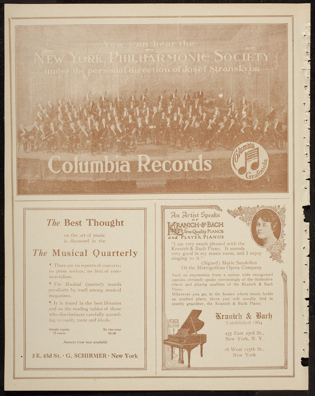 New York Philharmonic, March 4, 1920, program page 6
