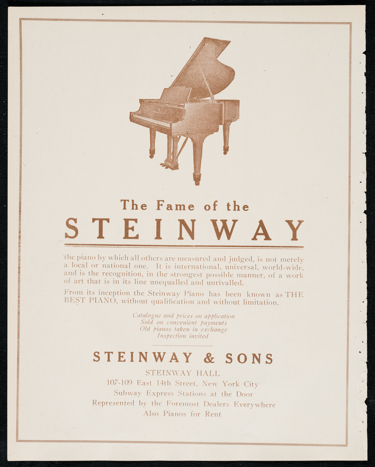 Eddy Brown, Violin, December 16, 1920, program page 4