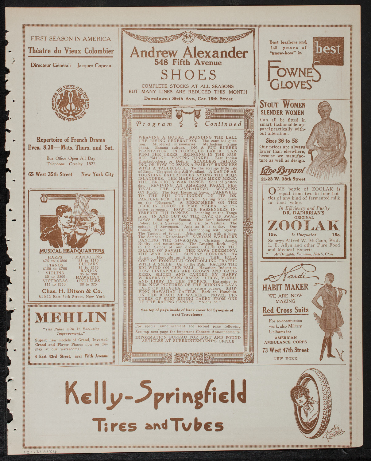 Burton Holmes Travelogue: The South Sea Islands, January 21, 1918, program page 7