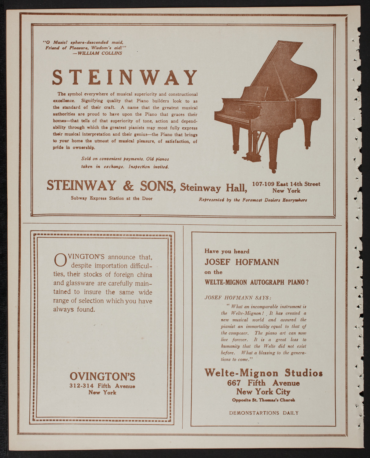 Mendelssohn Glee Club, February 5, 1918, program page 4
