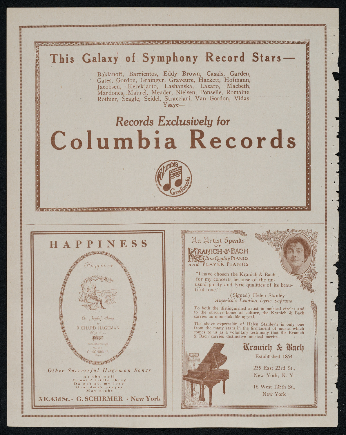 New York Symphony Orchestra, January 27, 1921, program page 6